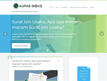 Tablet Screenshot of kupasbisnis.com